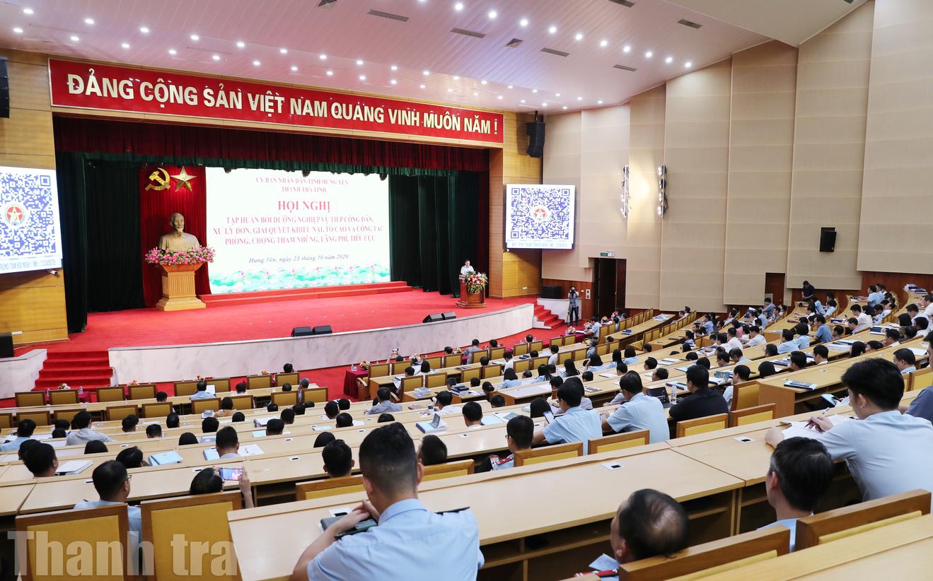 Hội nghị tập huấn, bồi dưỡng nghiệp vụ tiếp công dân, giải quyết khiếu nại, tố cáo và phòng, chống tham nhũng